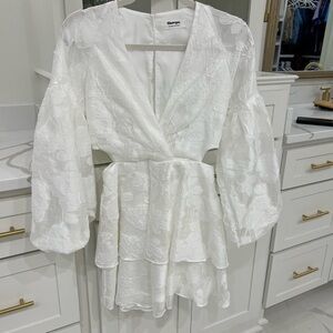 White dress worn once for engagements!